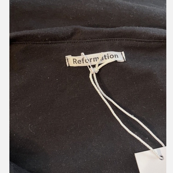 Reformation Melonie Knit Skirt Size Large NWT Black - Picture 5 of 5